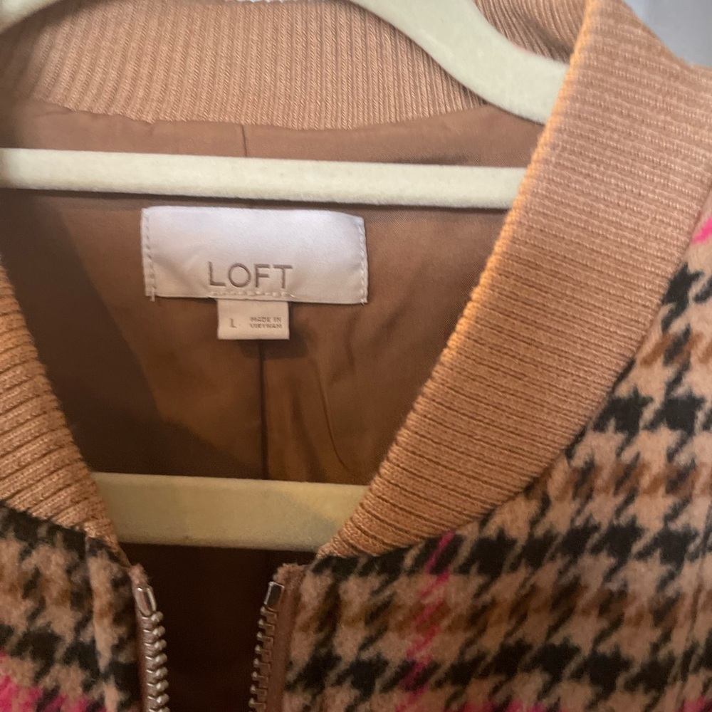 Loft Multicolor Houndstooth Jacket - image 2